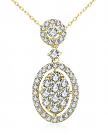 OVAL STYLE DIAMOND PENDANT (TP3056)
